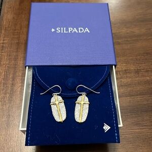 Silpada NEW Cross Earrings Retired